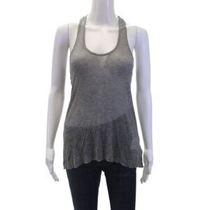 Helmut Womens Racer Back Sleeveless Pullover Tank Top Marble Gray Size Small